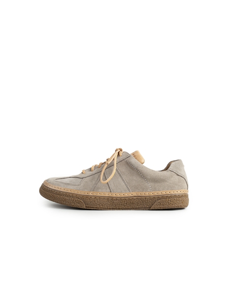 COW SUEDE VINTAGE TRAINER_BEIGE