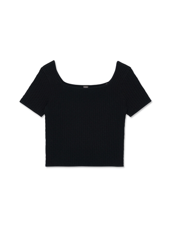 Women Signature Square Neck_Black