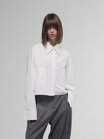 Shirts Logo Crop White