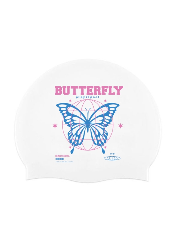 Earth Butterfly Swimcap