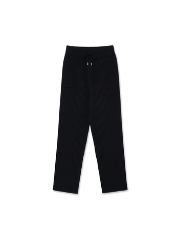 Women Signature Straight Pants_Black