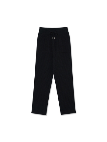 Women Signature Straight Pants_Black