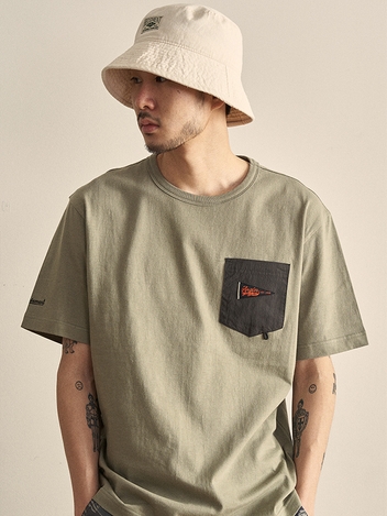 플래그 포켓 반팔티(L/Khaki)