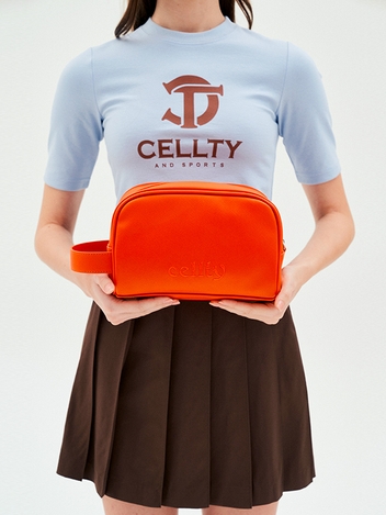 [CELLTY] CIRCLE LOGO POUCH BAG OR