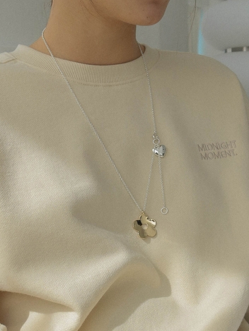 floral long necklace - mix