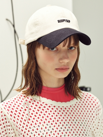 [unisex]22 BASIC BEIGE/NAVY BALL CAP