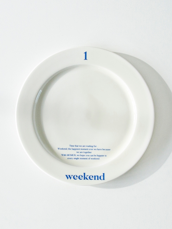 [ momur weekend ] 원형 플레이트 L_아이보리