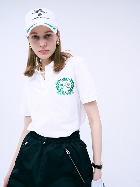 [단독]NOUVEAU EMBLEM PIQUET TSHIRT_WHITE