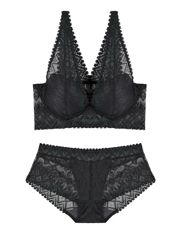 Muse Comfort-Volume Bralette Set(Black)