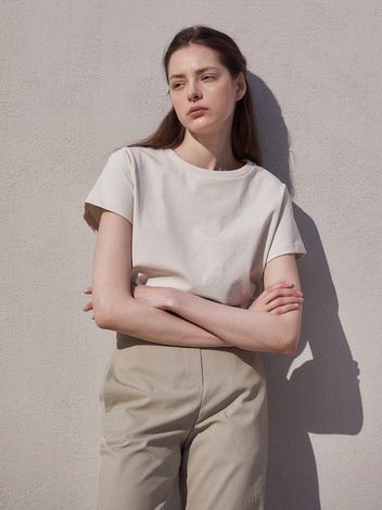 Short sleeve top (cream)