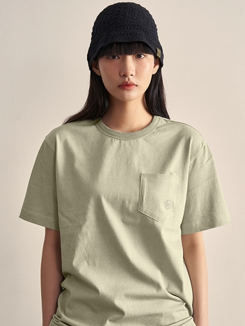 애톨 피그먼트 반팔 티셔츠 (L/Khaki)