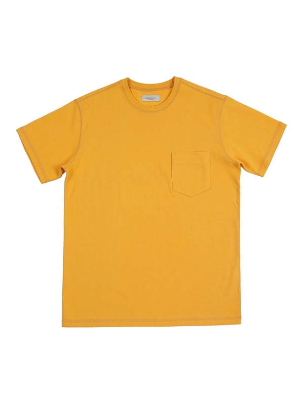 3N605 Coverstitch Poket T-Shirts (Yellow)