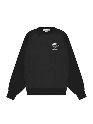 SoHo Tennis NYC Crewneck Sweatshirt - Black