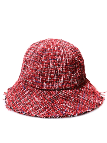[리퍼브]TWEED RED BUCKET HAT
