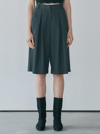 WIDE BERMUDA PANTS_GREY