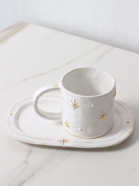 White winter_starry mug