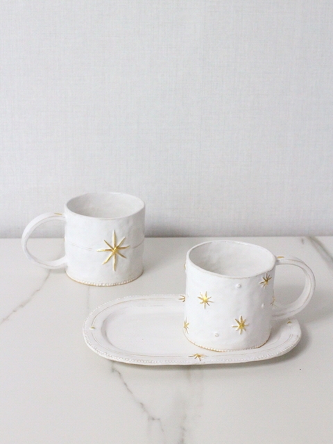 White winter_starry mug