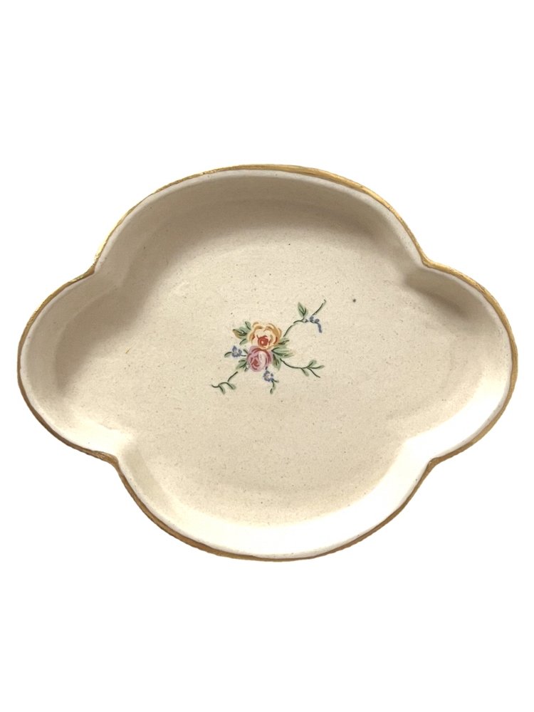 antique flower_clover tray