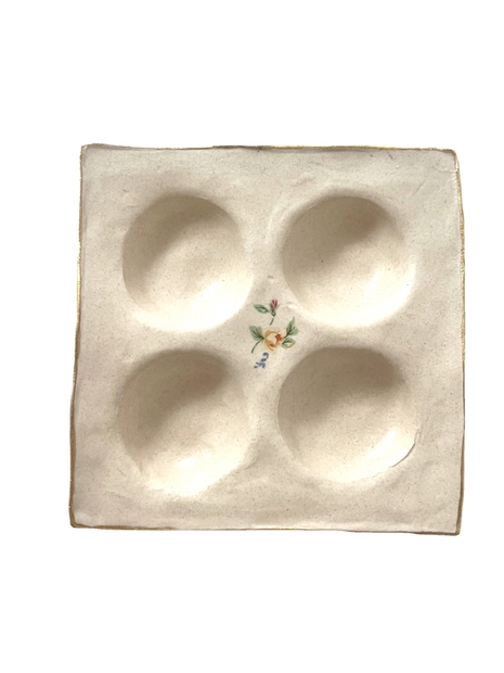 antique flower_egg tray 