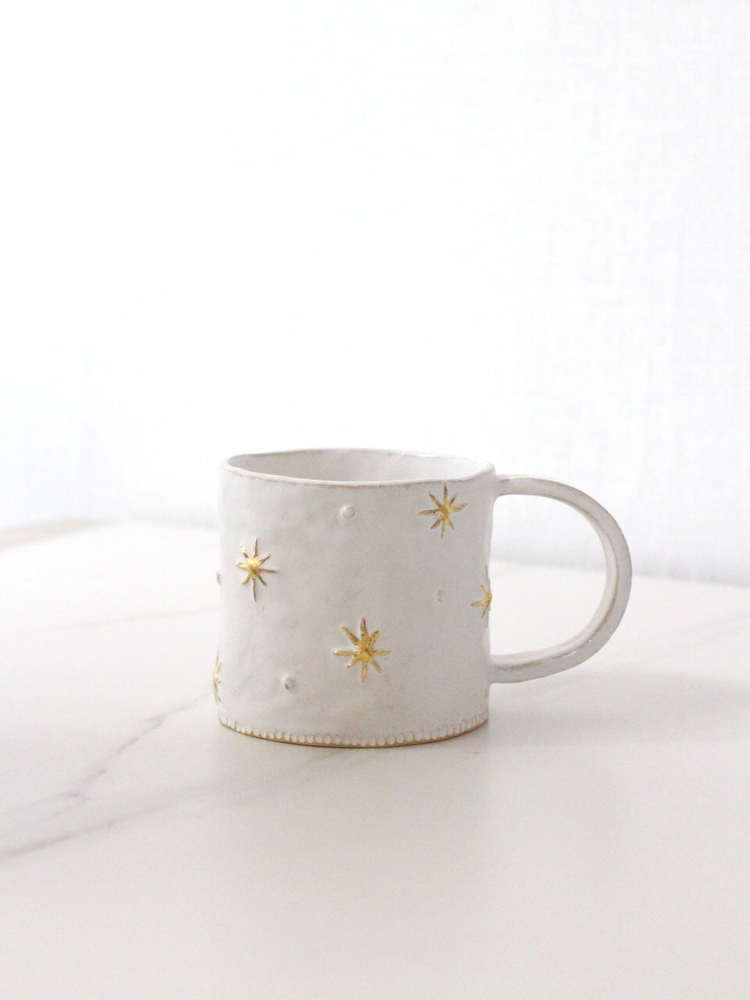 White winter_starry mug