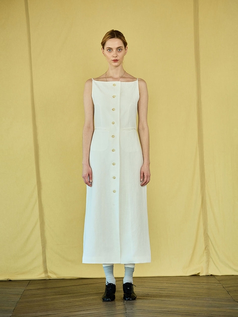 Edith french-linen dress