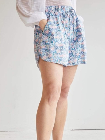 Blue Floral Bailey Shorts