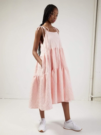 Pink Jacquard Cece Dress