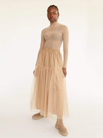 Beige Tulle Tilly Skirt
