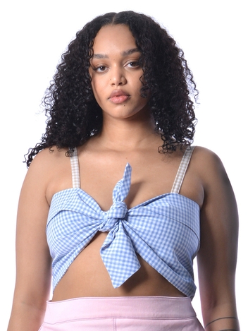 Blue Gingham Molly Top