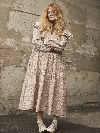 Beige Floral Sawyer Dress
