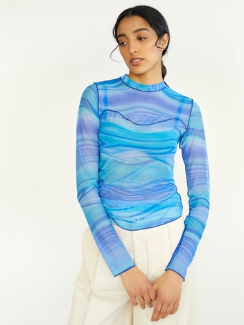 Blue Toni Mesh Tee