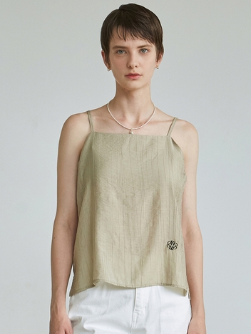SEMI SATIN SLEEVELESS_BEIGE