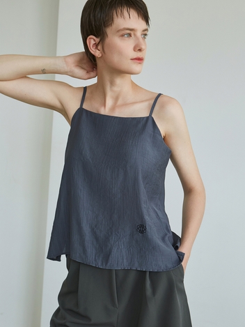 SEMI SATIN SLEEVELESS_DARK BLUE