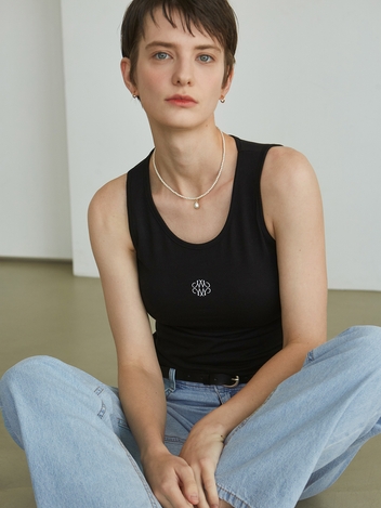 SYMBOL BASIC SLEEVELESS_BLACK