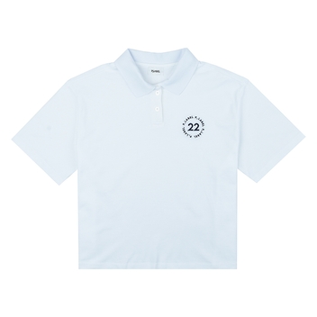 P_LABEL 카라 피켓 티셔츠_WHT