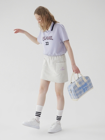 P_LABEL 아웃포켓 저지 스커트_MGY