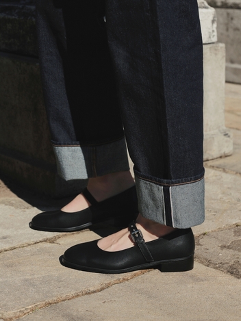 DYLAN Eyelet mary-jane flat - 2color 3cm