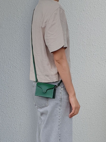 Leather Mini Bag / Forest