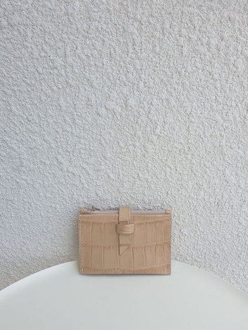 3PS Wallet / Beige( Croc.E/B)