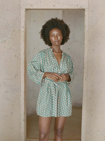Opal Dress -- Sunrise Paisley