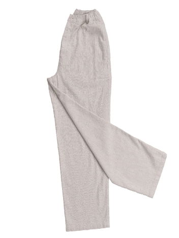 LINEN BANDING STRING PANTS [WIDE] _ NATURAL