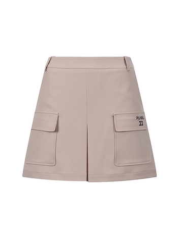 P_LABEL 아웃포켓 스커트_BEG