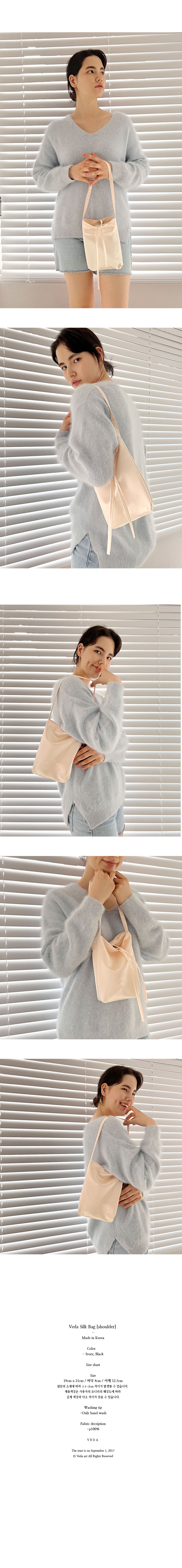 【VEDA】  Veda Silk Bag [Shoulder] Veda Silk Bag Shoulder Ivory