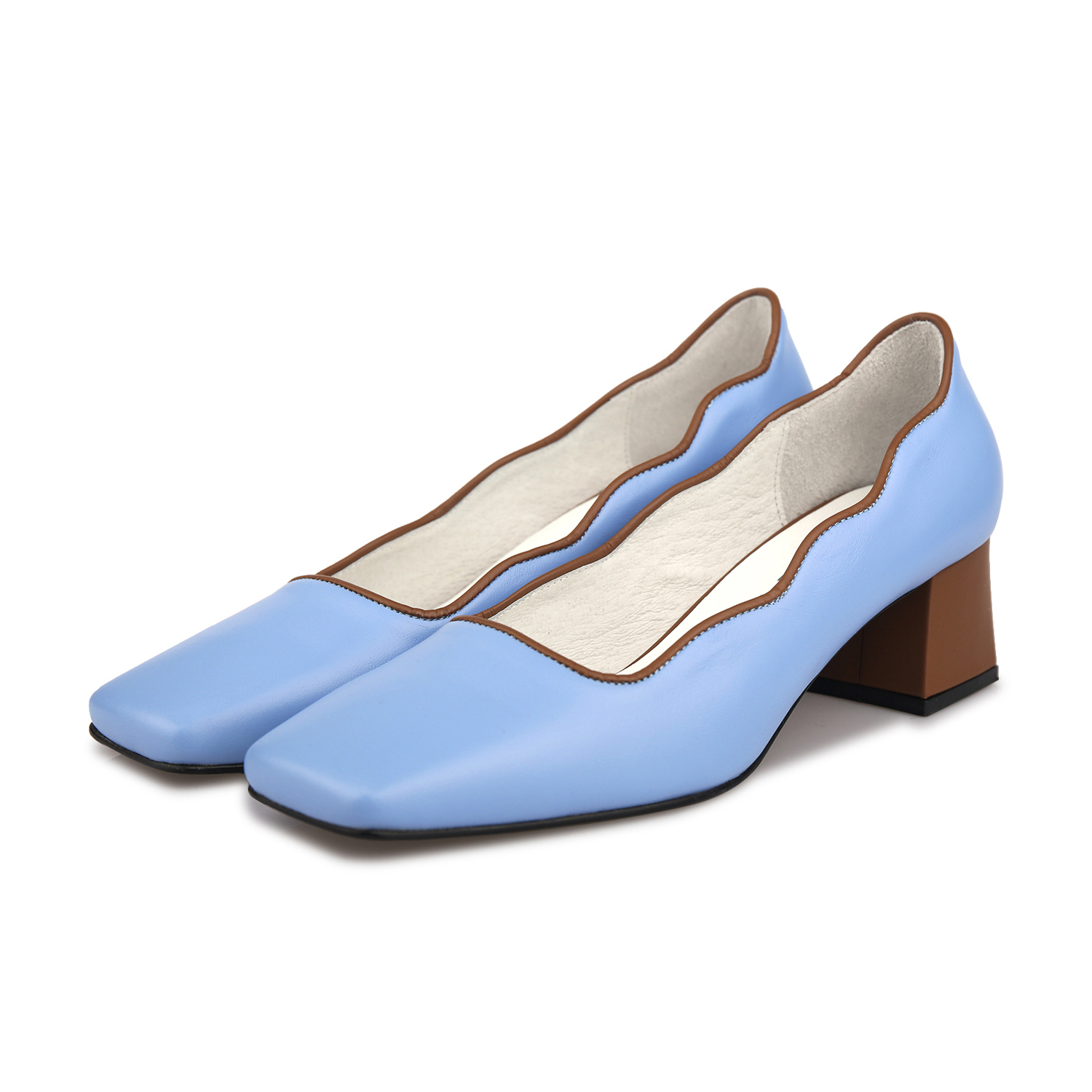 Mirror wave pumps babyblue_1