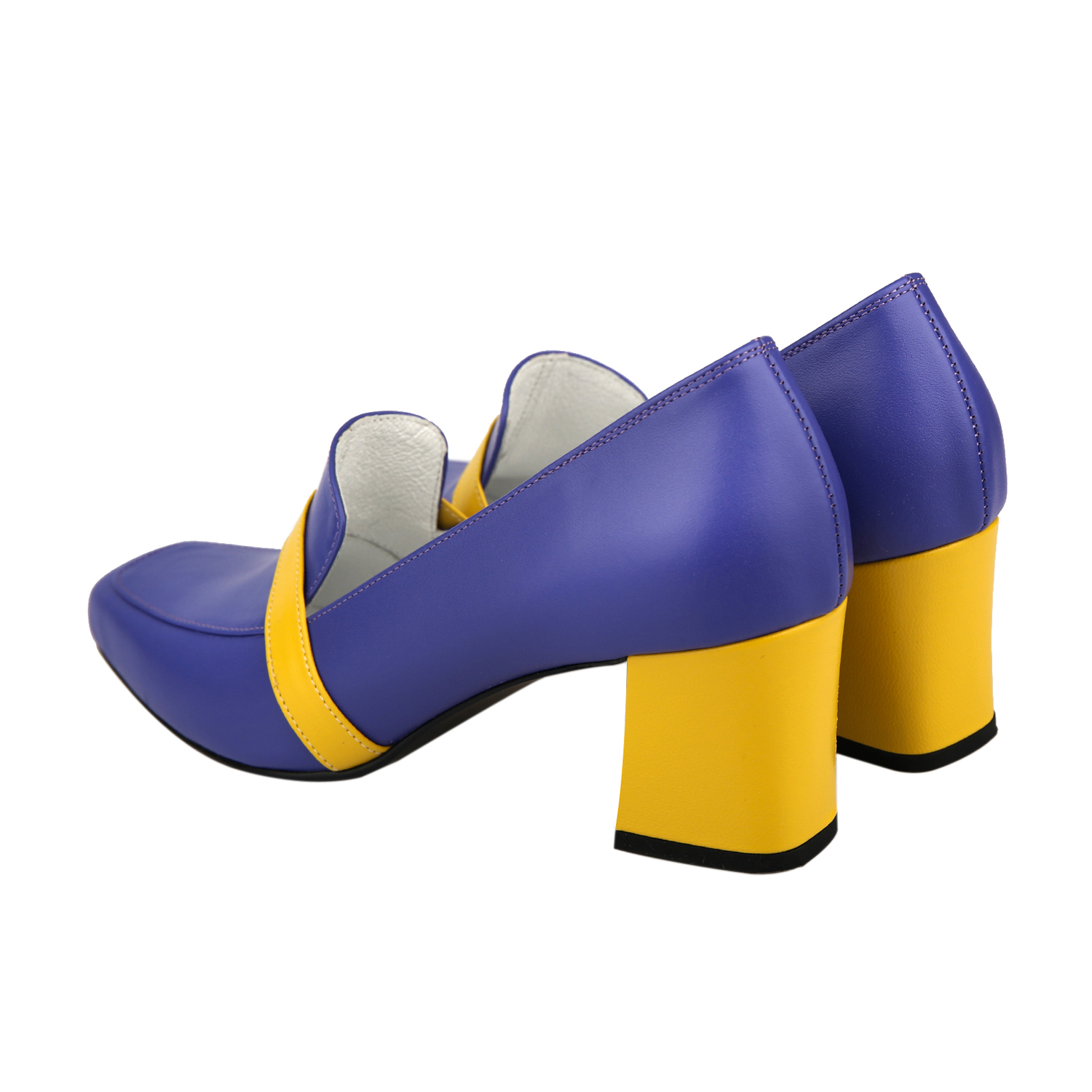 Color block loafer heel violet_6