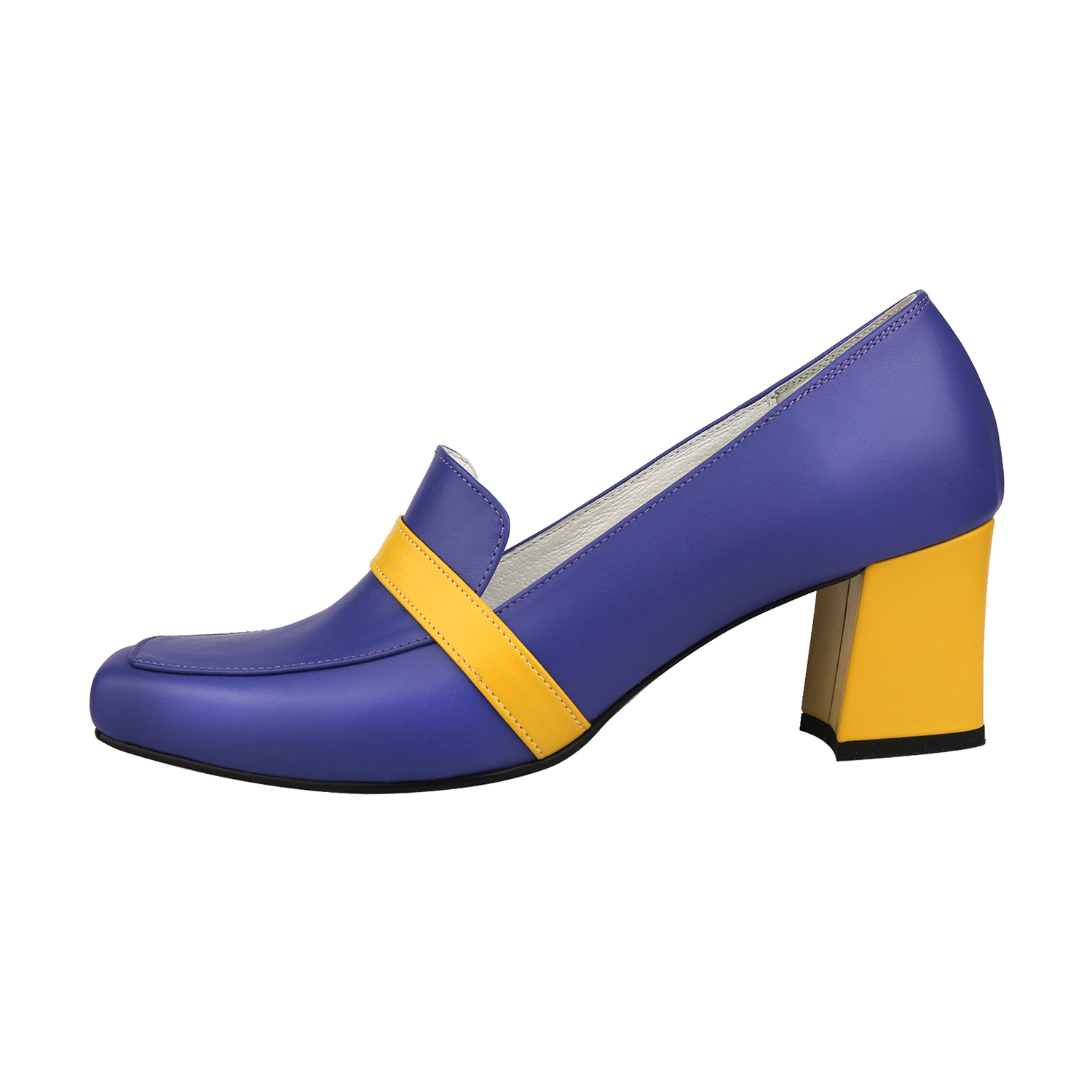 Color block loafer heel violet_3