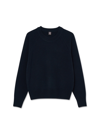 Women Alpaca Raglan Round_Navy