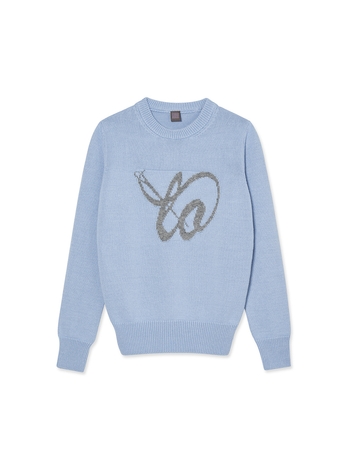 Women Big Logo Crewneck_Light Blue