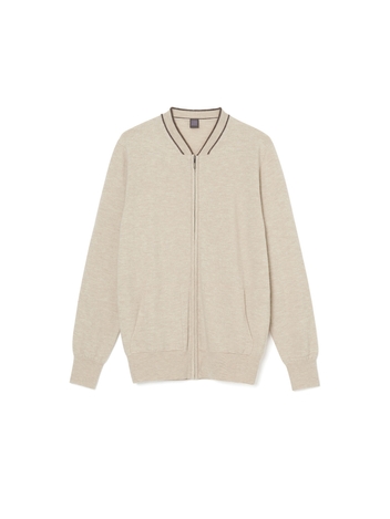 Bomber Line Zipup_Beige