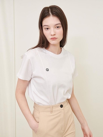RQ SUPIMA PINTUCK T-SHIRT_WHITE